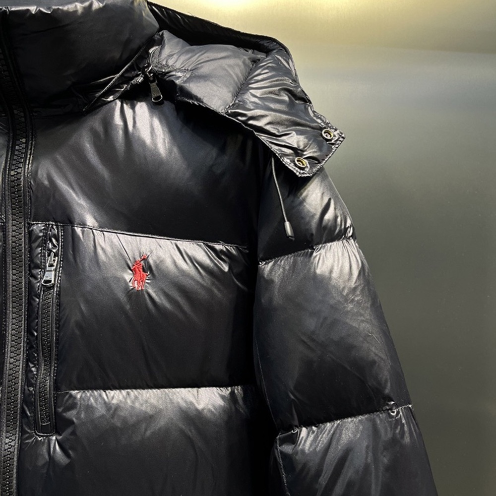 Ralph Lauren Black Hooded Down Jacket - Picture 4 of 9